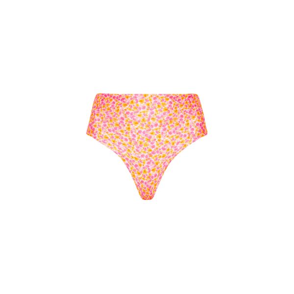 High Hip Cheeky Bikini Bottom - Sherbet Shimmer For Cheap