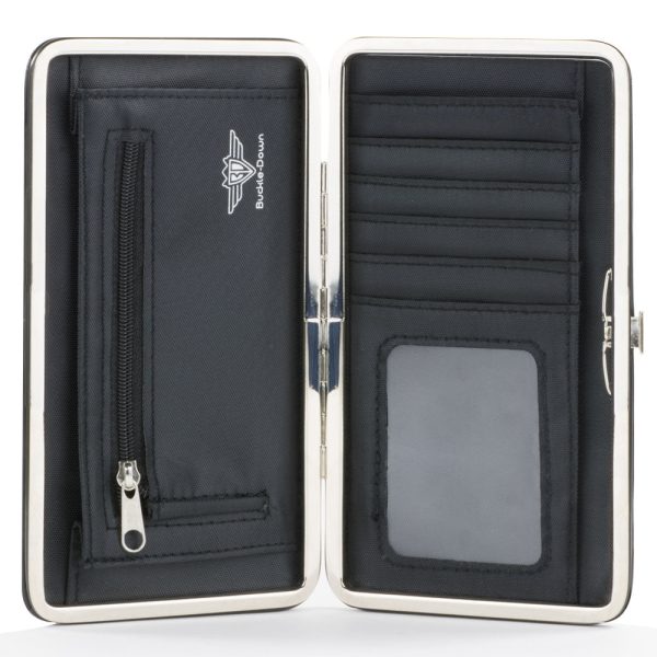 Hinged Wallet - HOGWARTS ALUMNI HUFFLEPUFF + Initial Monogram Badger Icon Stripe Golds White Grays Online Hot Sale - Image 5